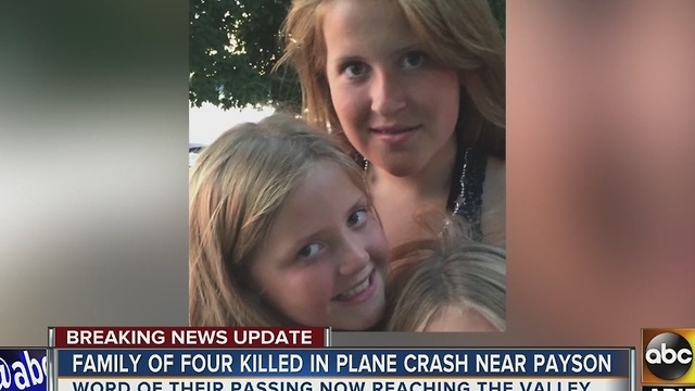 Plane crash in Payson claims the life of Scottsdale family