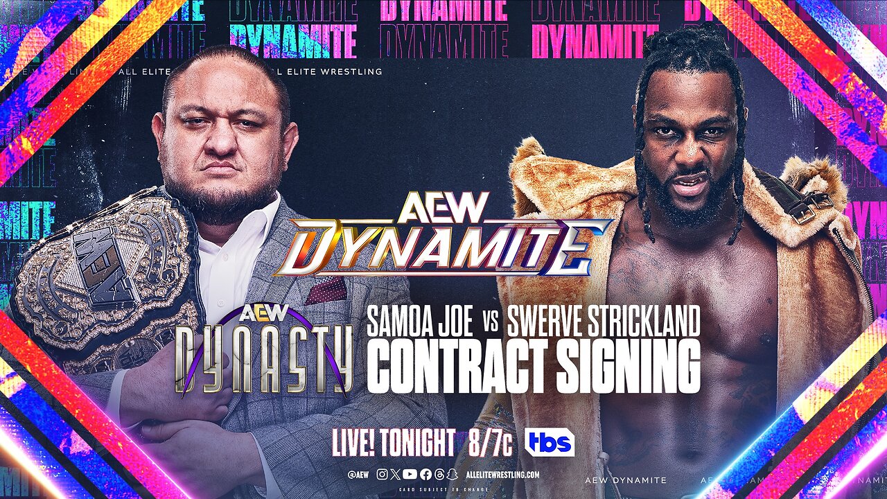 Samoa Joe & Swerve Strickland Contract Chaos! #aew #shorts ￼