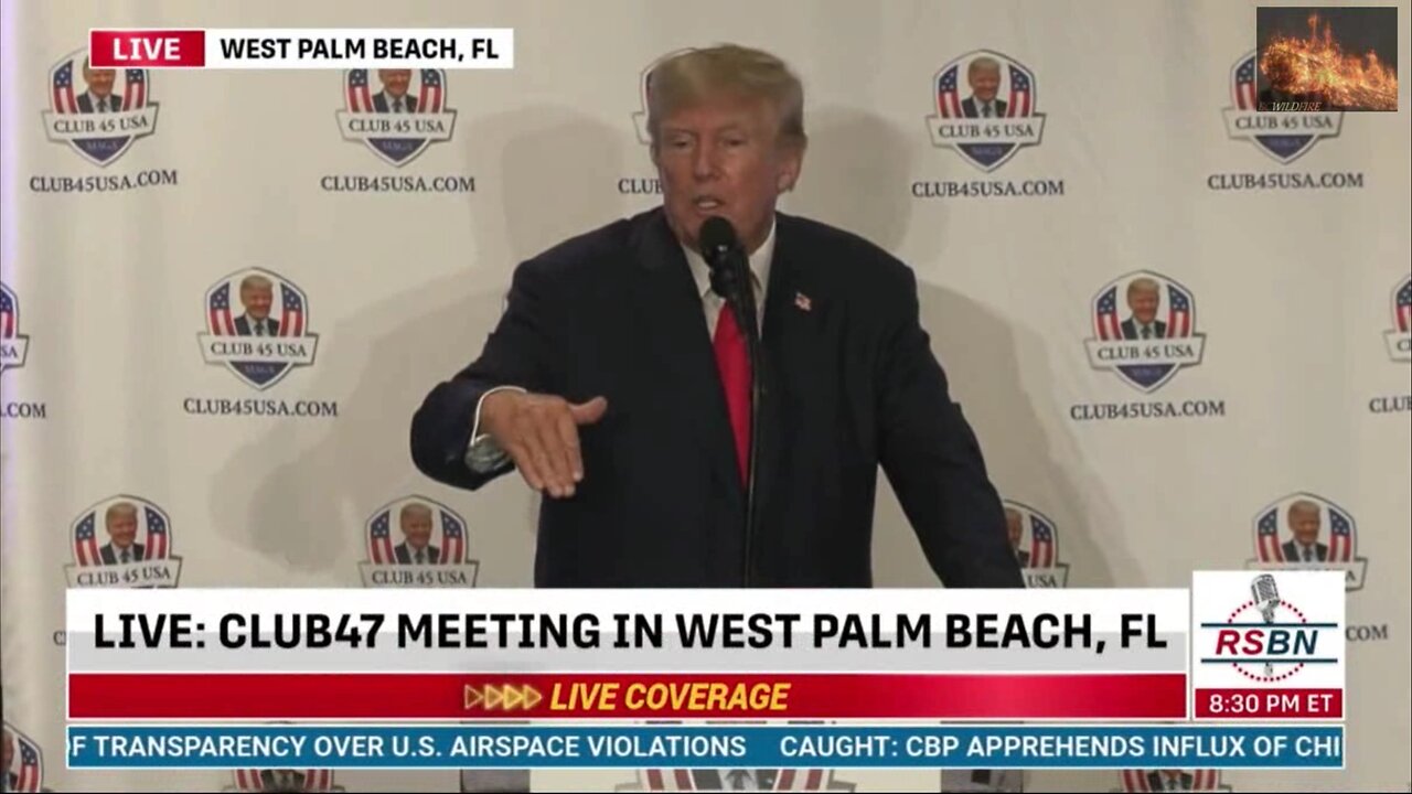 President Trump Speaks at Club47 Palm Beach, FL Feb 20, 2023