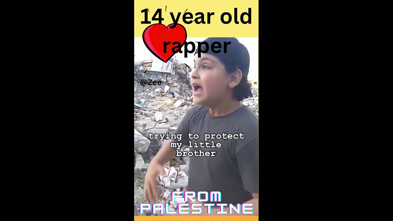 14 year old boy rapper from Palestine | Israel-Palestine War Rap Song