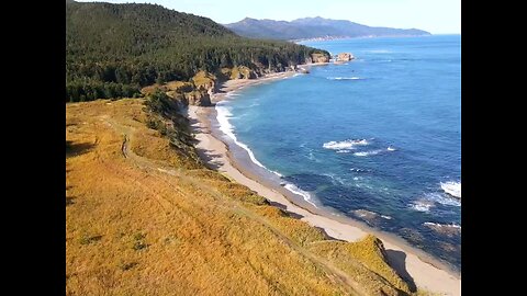 — Cape Velikan is hidden behind the ridges and mountains of Sakhalin