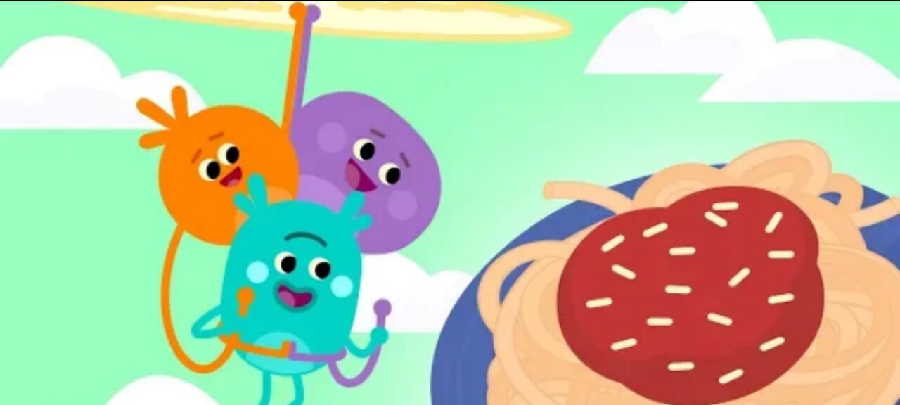 The Bumble Nums Make Stretchy Spaghetti Surprise | Cartoon For Kids