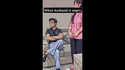 when husband is angry 😡😡