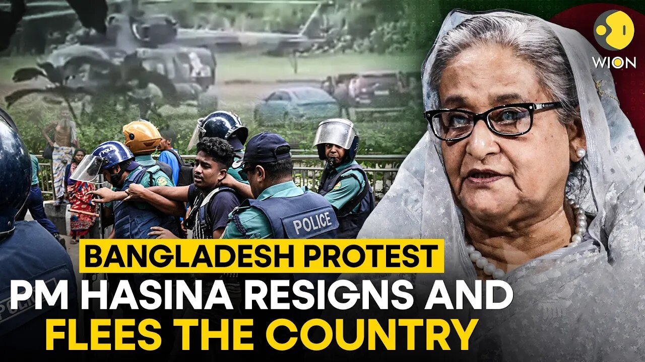 OUSTED: Bangladesh prime minister Sheikh Hasina resigns and flees country