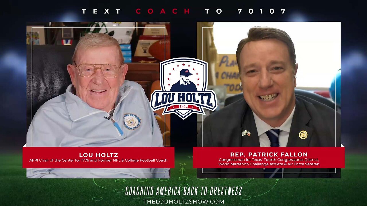 The Lou Holtz Show Ep 18 | Rep. Pat Fallon on Leadership, Veterans, and Serving America #podcast