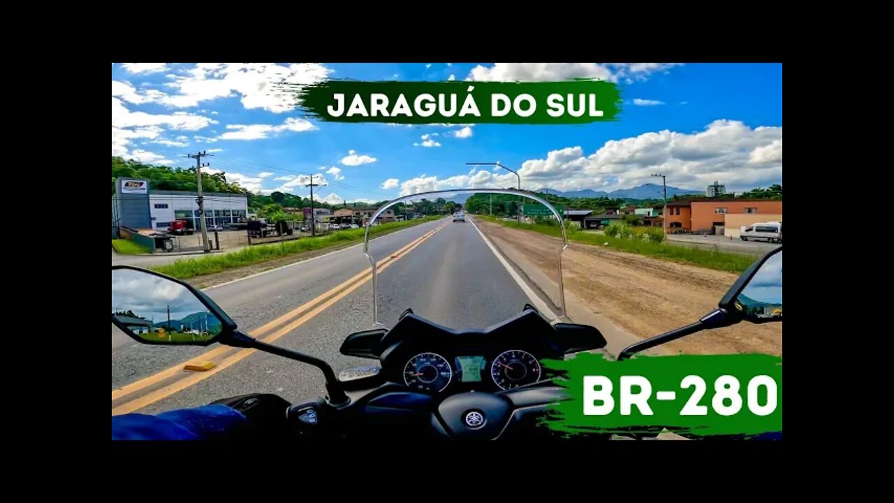 Bairro Água Verde, Jaraguá do Sul até o Ribeirão Cavalo, via BR-280