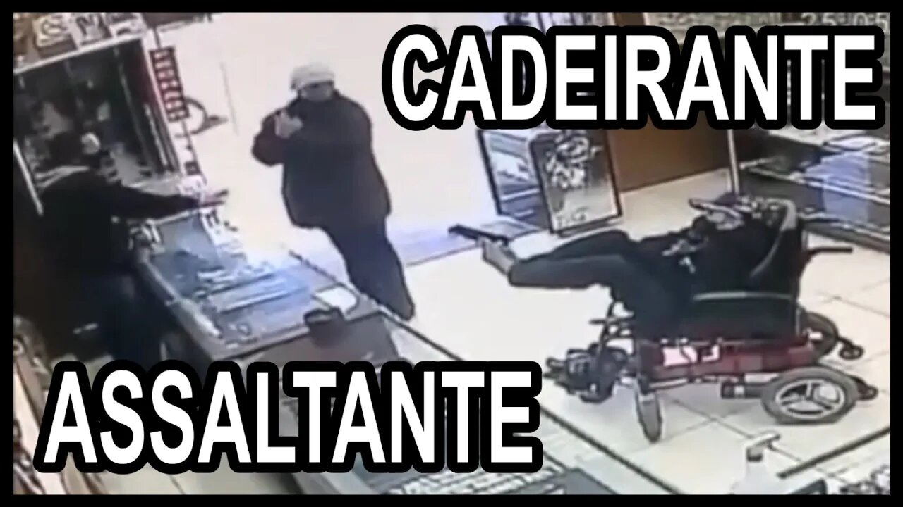 Assaltante cadeirante seria engraçado se não fosse triste