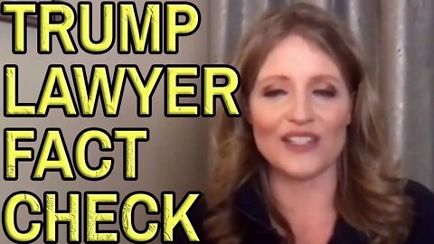 TRUMP LAWYER FACT CHECK - Interview on Newsmax. Come chat on the #LieStream.