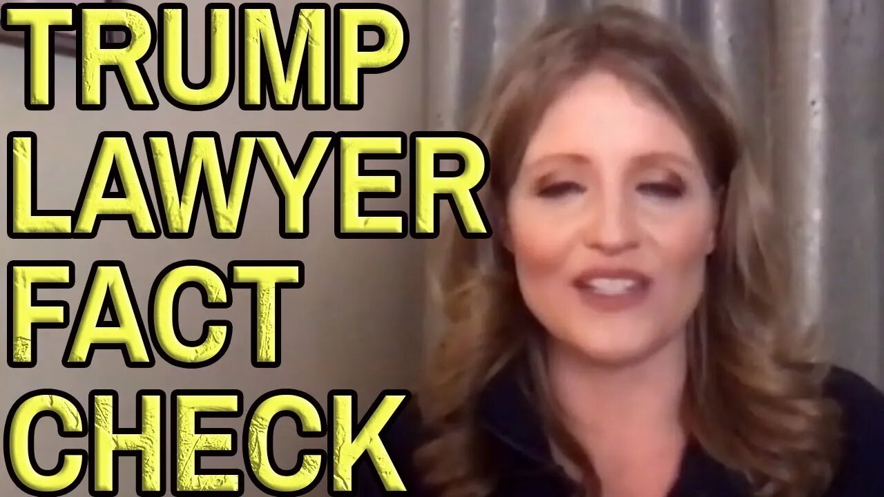 TRUMP LAWYER FACT CHECK - Interview on Newsmax. Come chat on the #LieStream.