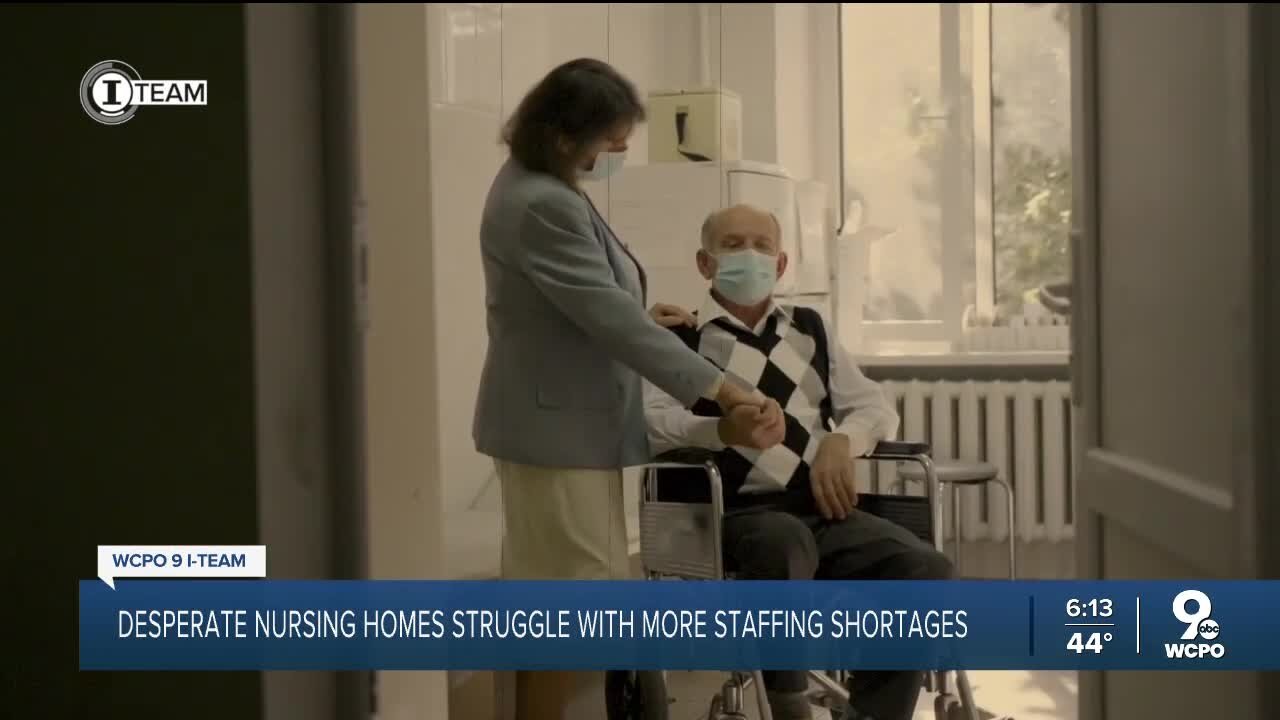 Desperate nursing homes struggle with more staffing shortages