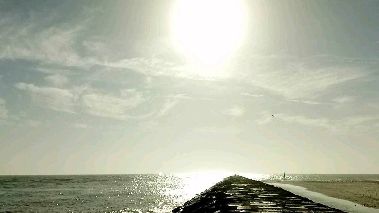 Atlantic City fishing jetty