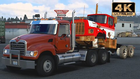 Mack Granite day cab | American Truck Simulator Gameplay "4K"