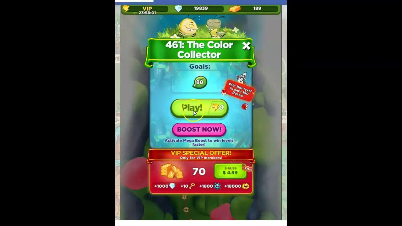 Best Fiends Level 461 Audio Talthrough, Intro to Color Collector