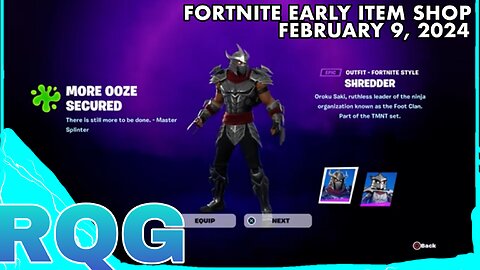 WE GOT THE SHREDDER FINALLY! FORTNITE EARLY ITEM SHOP (Febuary 9, 2024)