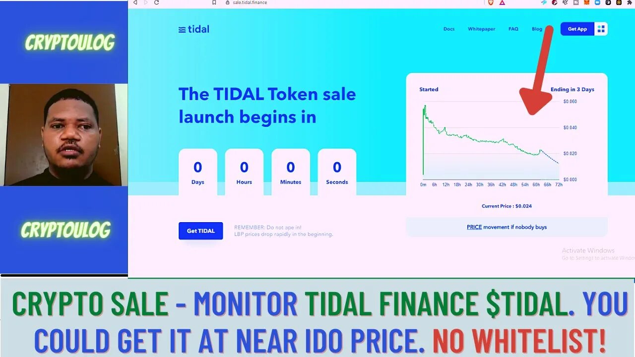 Crypto Sale - Monitor Tidal Finance $TIDAL. You Could Get It At Near IDO Price. No Whitelist!