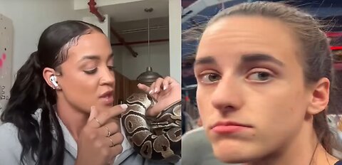 Caitlin Clark Hater Brings Snake To Make A Point + Libtard Media Makes Caitlin Clark Bow?