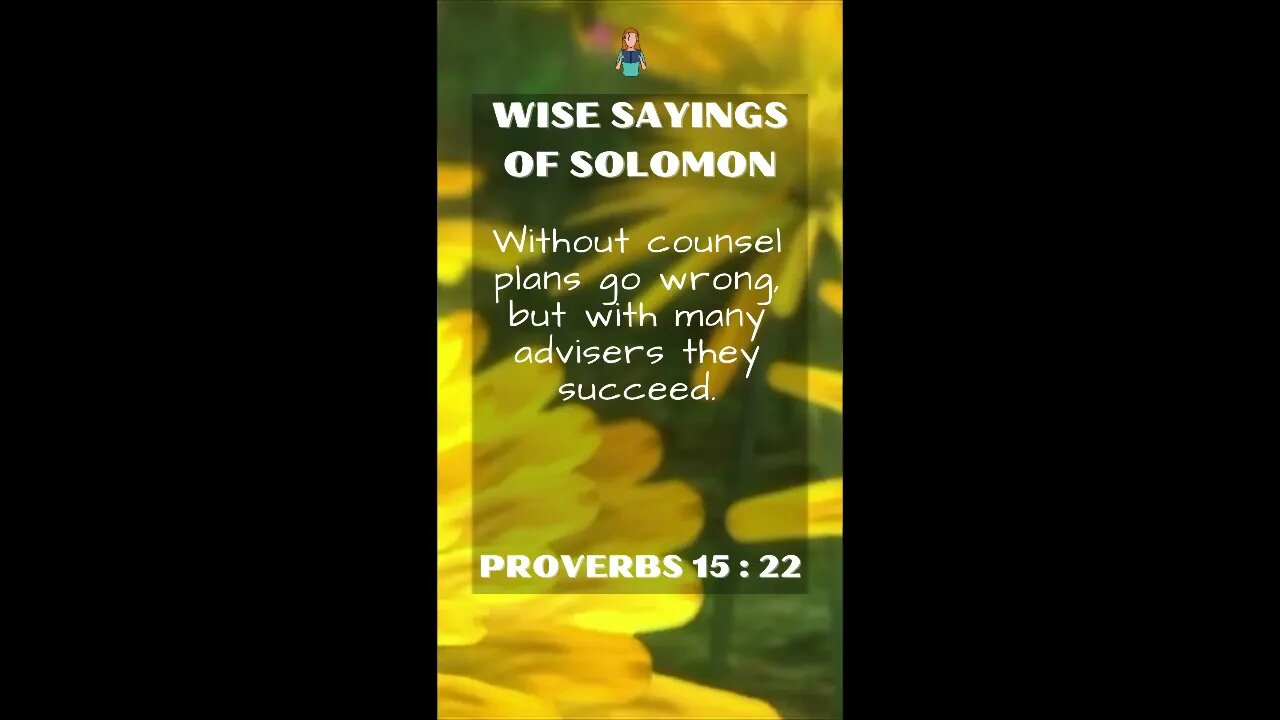 Proverbs 15:22 | NRSV Bible | Wise Sayings of Solomon