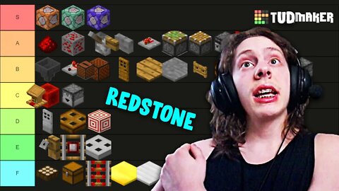 My Minecraft Redstone Tier List