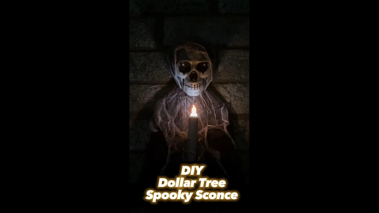 Diy Dollar Tree Spooky Sconces