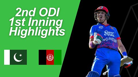 Pakistan vs Afghanistan 2nd odi Match 1st Innings Highlights 2023