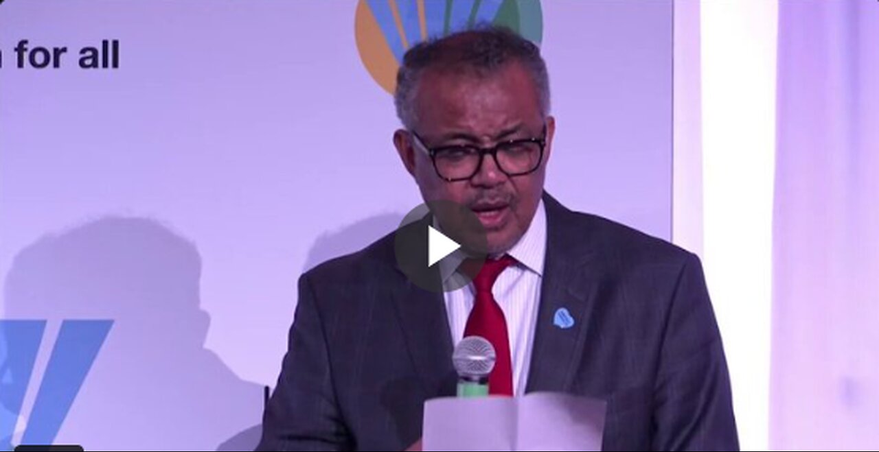 Tedros Adhanom Ghebreyesus, Director-General of the WHO...