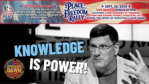 Scott Ritter at the Peace & Freedom Rally in Kingston, NY - Sep. 28, 2024