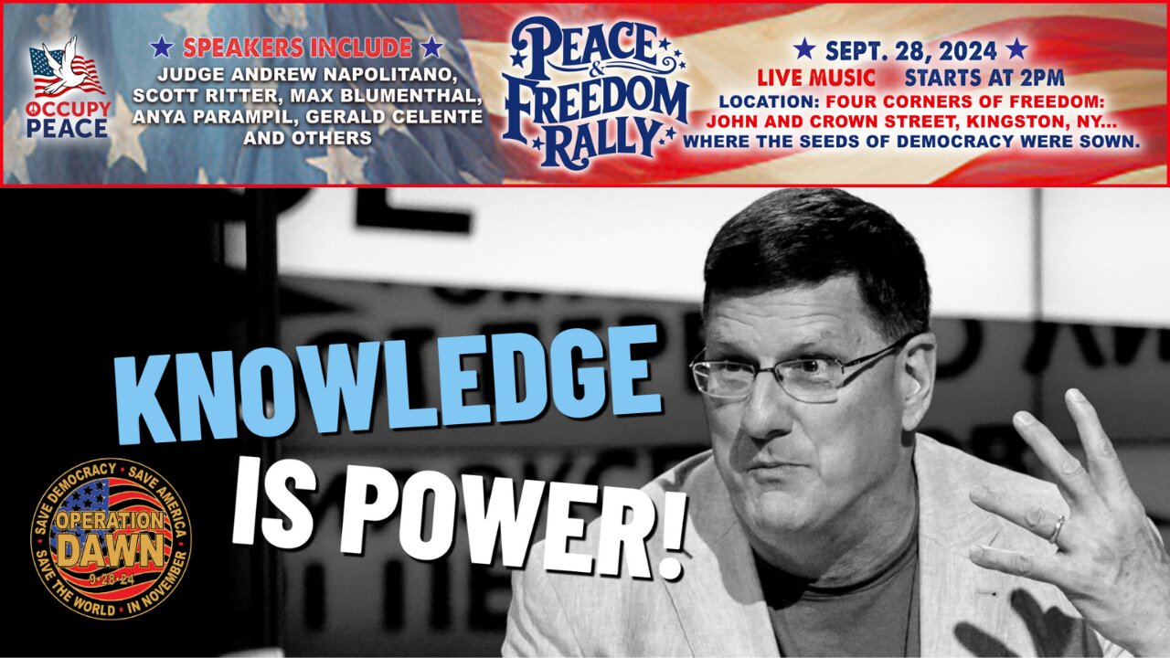 Scott Ritter at the Peace & Freedom Rally in Kingston, NY - Sep. 28, 2024