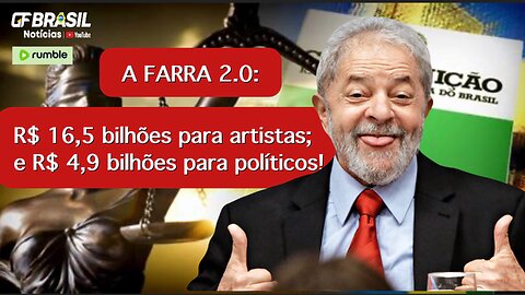 Enquanto isso o pai dos pobres segue ajudando os pobres artistas e políticos. Farra sem fim!