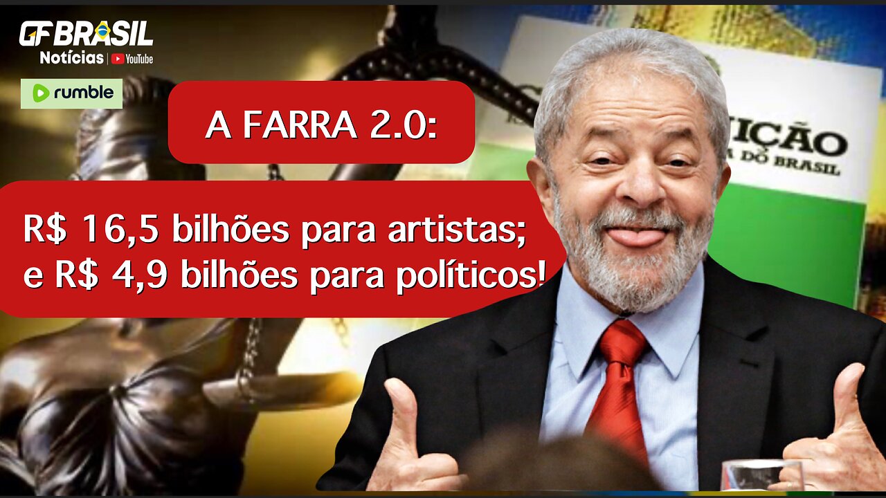 Enquanto isso o pai dos pobres segue ajudando os pobres artistas e políticos. Farra sem fim!