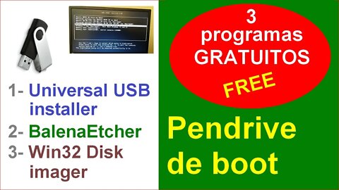 3 programas GRATUITOS para criar pendrives de boot