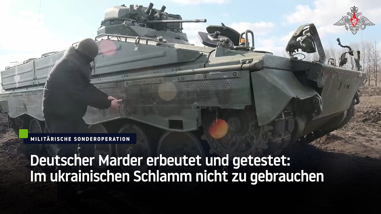 Deutscher Marder erbeutet und getestet: Im ukrainischen Schlamm nicht zu gebrauchen