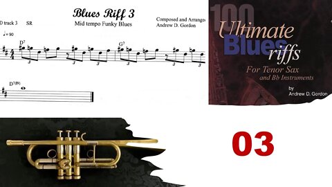 100 Ultimate Blues Riffs (Bb) by Andrew D. Gordon 003 - Sax, Trumpet and Play-along