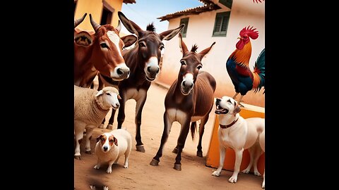 "गधे की मिमिक्री और मुर्गे की हकीकत | Funny Animal Story | Motivation"
