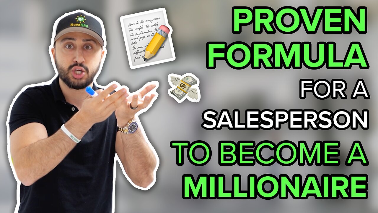 Proven Formula for a Salesperson to become a millionaire