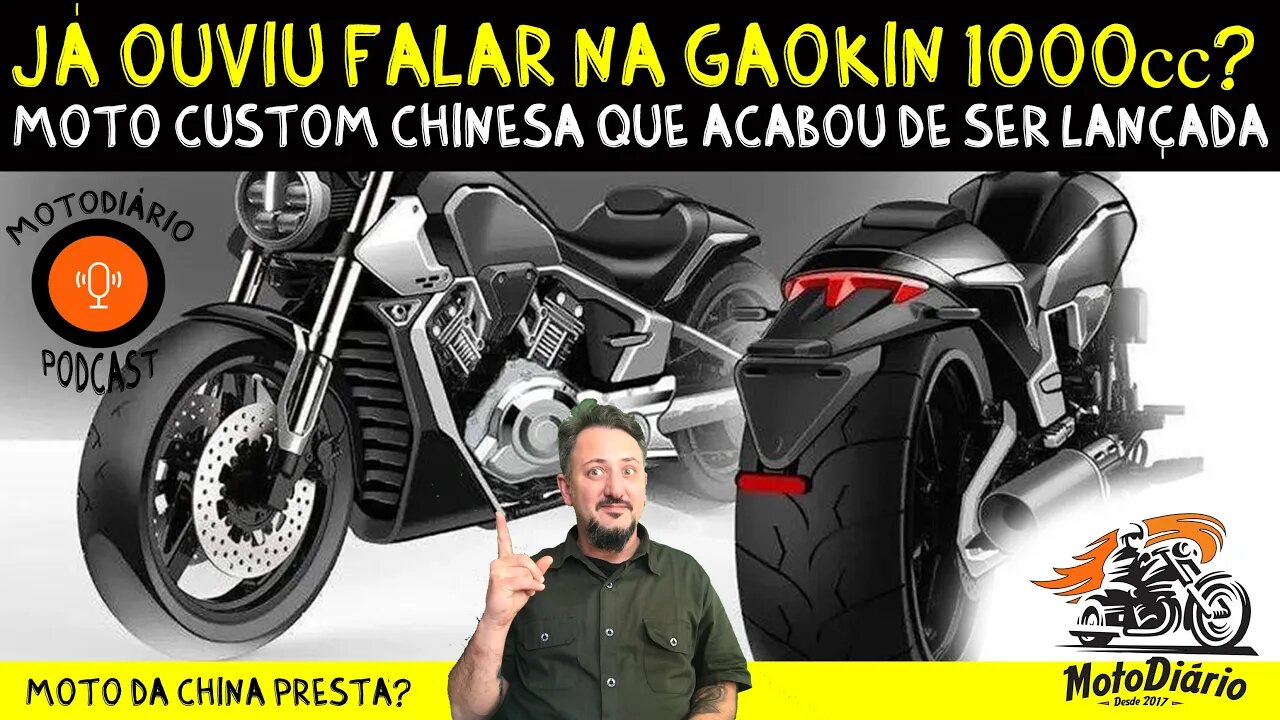 Moto da China presta? Já ouviu falar na Gaokin GK 1000cc? MOTO CUSTOM que acabou de ser lançada