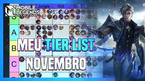 MINHA TIER LIST | NOVEMBRO 2021 | Mobile Legends