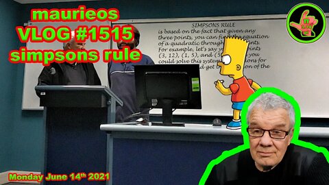 maurieos VLOG #1515 simpsons rule