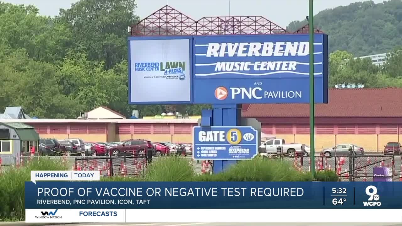 Concert venues requiring COVID vax or negative test