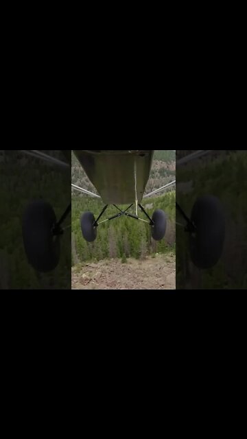 airplane cliff dive! #shorts #bushplane #airplane #backcountry #turbocharged