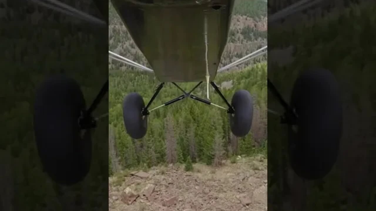 airplane cliff dive! #shorts #bushplane #airplane #backcountry #turbocharged