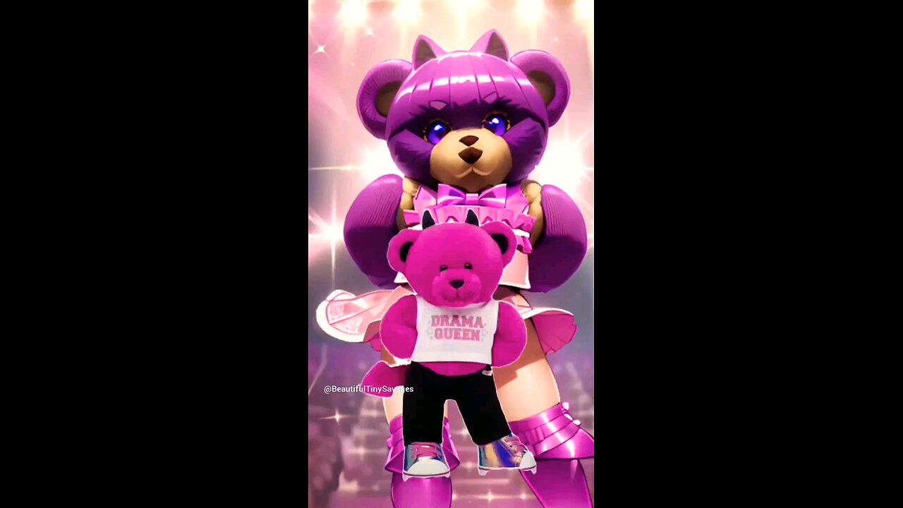 "Precious Build A Bear "Pink Devilish Valentines Drama Queen Teddy Bear"Come See❤️🧸🐾💎🎼🎶