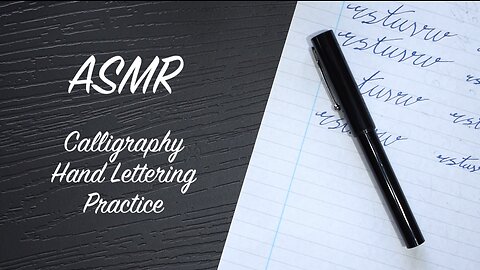 ASMR Calligraphy Practice Hand Lettering | Writing Sounds | Letters R - W | (No Talking)