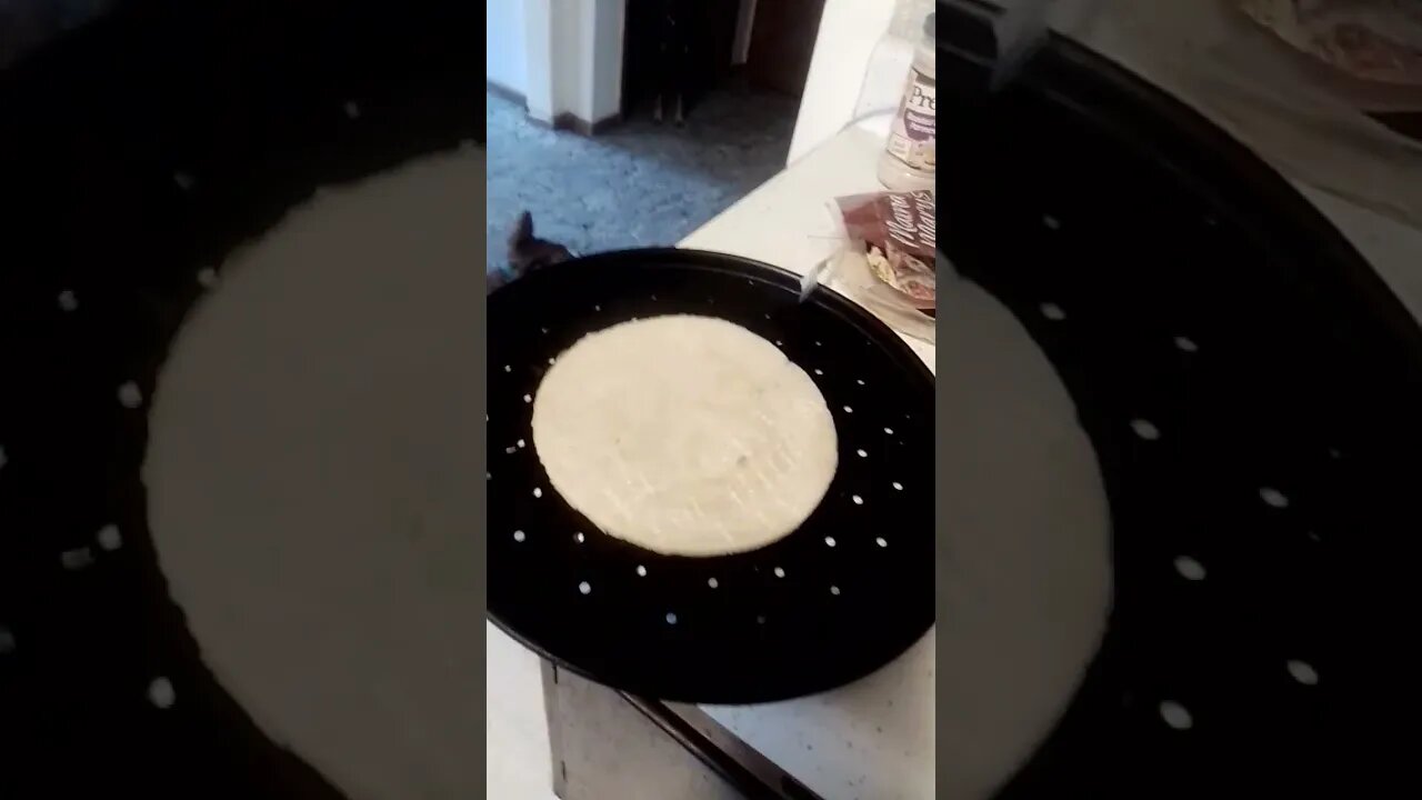 Fast Personal breakfast pizza pt 2