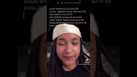 Woman Rates All Of Her “Experiences” On TikTok #tiktok