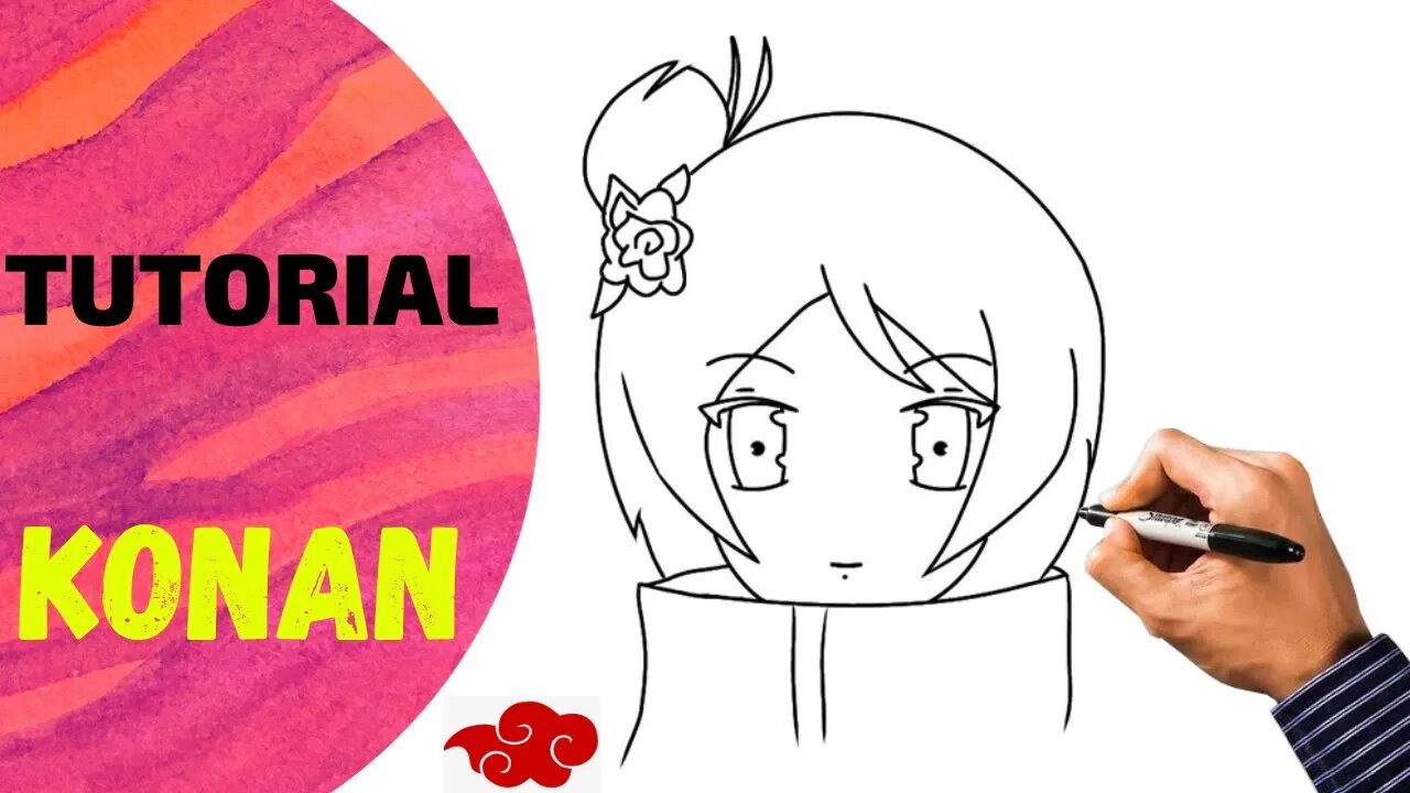 Como Desenhar Konan Chibi | Naruto Shippuden