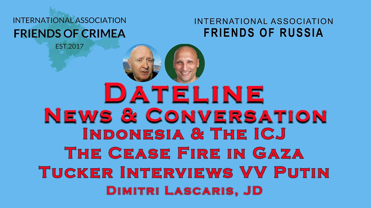 Dimitri Lascaris - ICJ - Cease Fire in Gaza - Tucker Interviews VV Putin