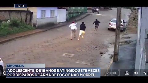 Simonésia: Adolescente, de 16 anos, é atingido 7 vezes por disparos de Arma de Fogo e não morreu.