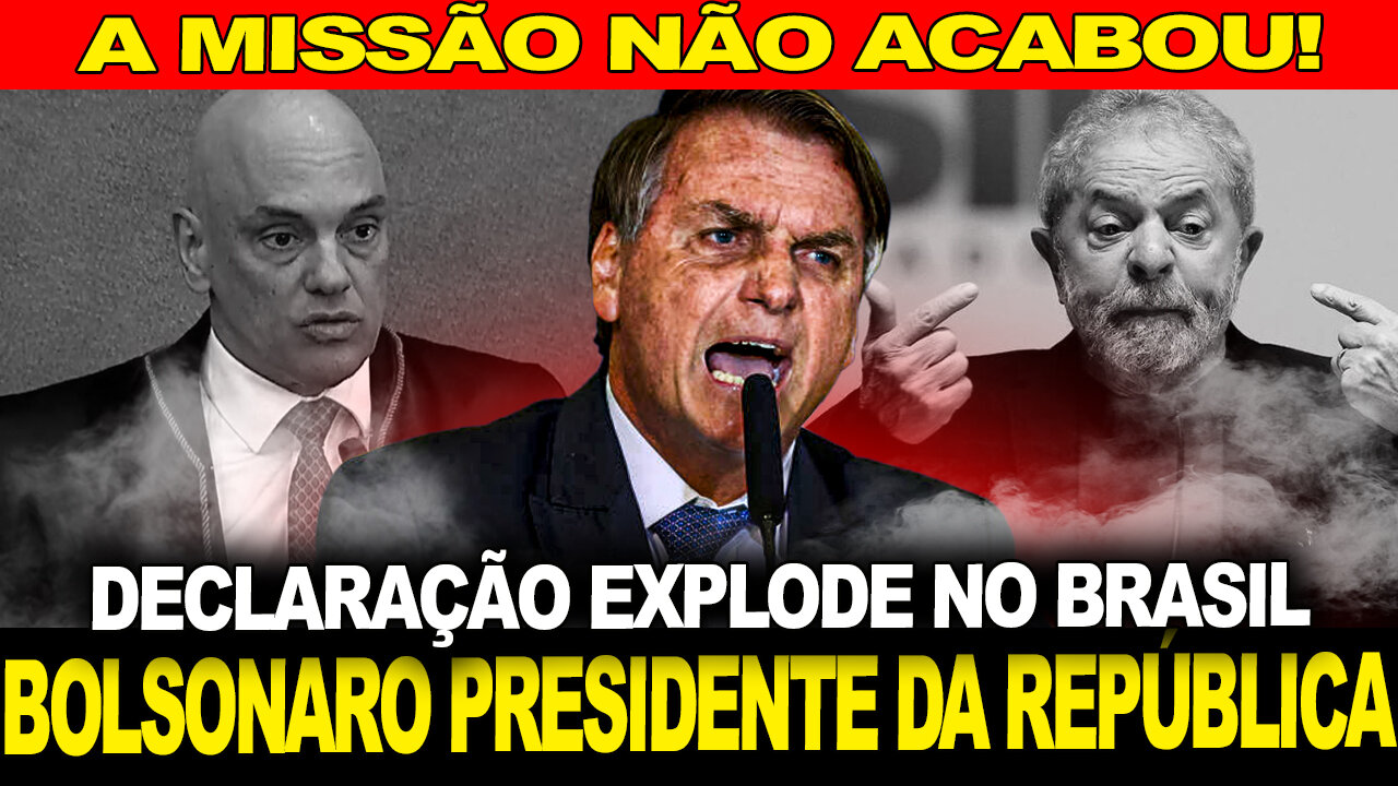 BOMBA !! BOLSONARO DE VOLTA A PRESIDÊNCIA DA REPÚBLICA... NINGUÉM ESPERAVA POR ISSO !!!