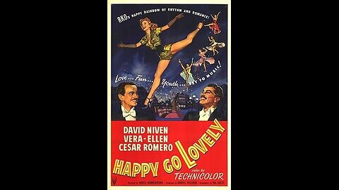 Happy Go Lovely (1951) Musical, Romance with David Niven, Vera-Ellen, Cesar Romero