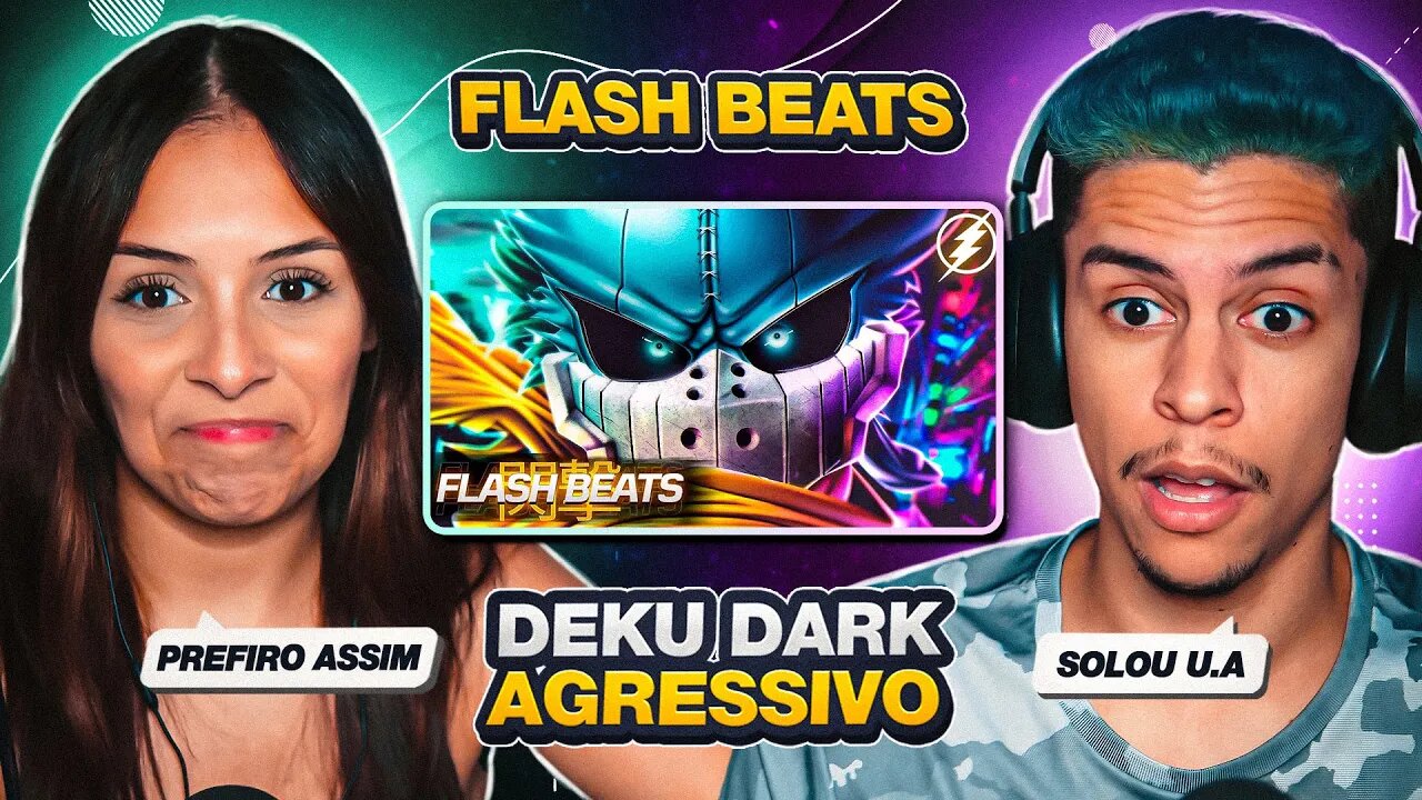 FLASH BEATS - Rap do Deku Dark (Boku No Hero) | [React em Casal] 🔥